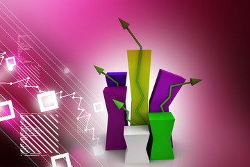 Fototapeta premium Growth graph