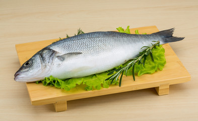 Raw seabass