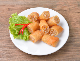 Fried chinese spring roll  for appetizer