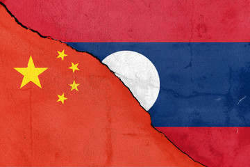 Riss zwischen Laos und China (Laosand China divided)