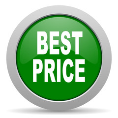 best price green glossy web icon