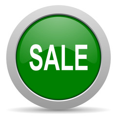 sale green glossy web icon