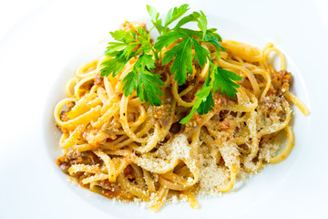 Pasta with cheese 