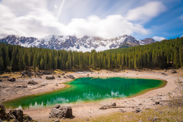 Lago di Carezza, Trentino Alto Adige, Italia