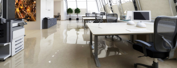 Cute Office Area - panorama