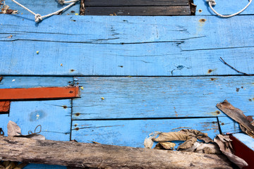 Blue wooden floor background