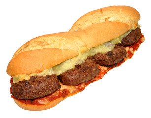 Beef Burger And Cheese sandwich