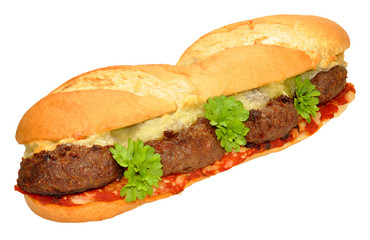 Beef Burger And Cheese sandwich