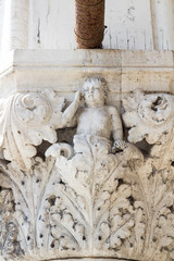 Obraz premium Particular View of Palazzo Ducale (Venice Italy) capital