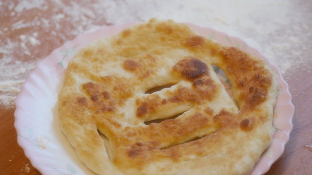 finished putting southern flat bread at the plate