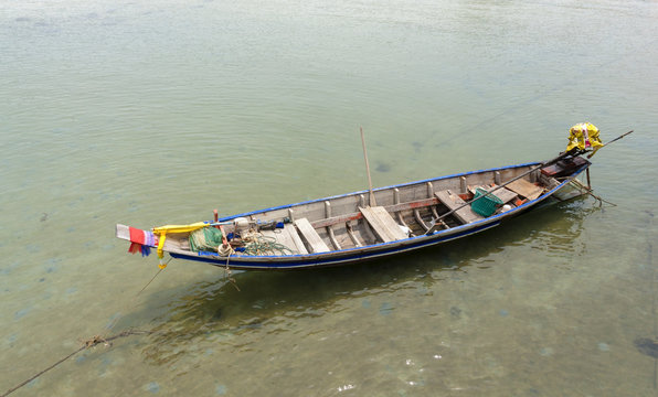 Wooden fisherman boat