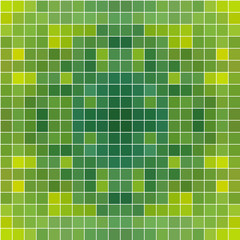 Green square mosaic seamless background