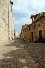 street in the small town Dubrovnik, Croatia