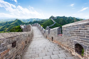 Papier Peint photo autocollant Mur chinois great wall the landmark of china and  beijing