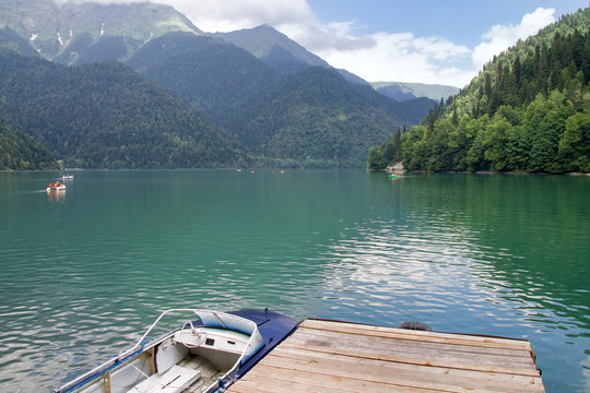 Highland Lake Riza. Abkhazia