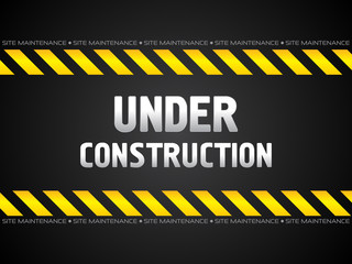 abstract black under construction background