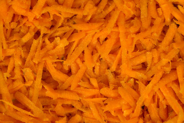 Grated carrots as a background