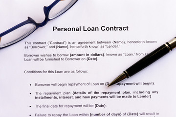 personal loan contract