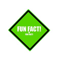 Obraz premium Fun fact white stamp text on green background