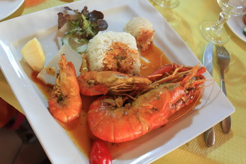 Assiette de crevettes