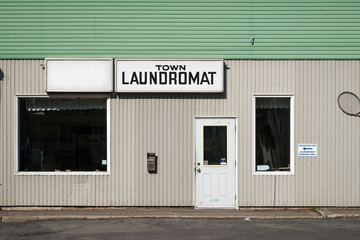 Laundromat Old, Run-Down Exterior