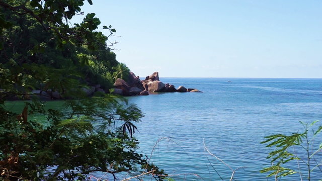coast of seychelles islands