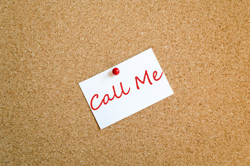 Sticky Note Call Me Concept