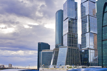 Fototapeta na wymiar Москва-сити, modern business centre