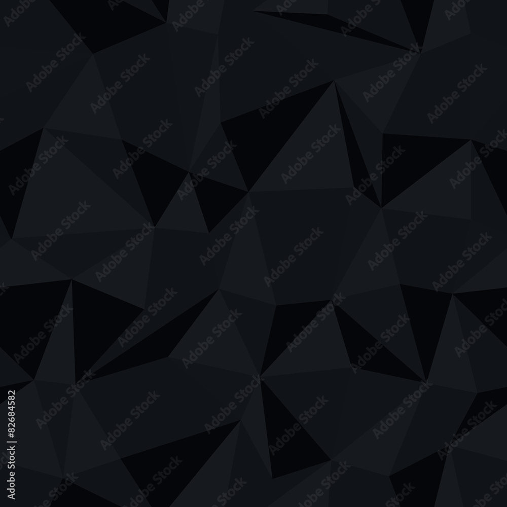 Poster dark triangle seamless monochrome pattern