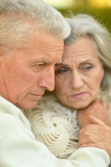  sad elder couple 