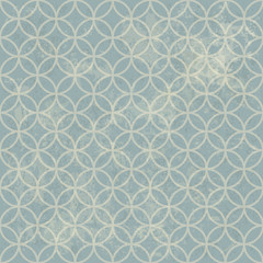 Seamless Vintage Retro Pattern. With Grunge Textured Background.