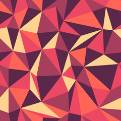 Fototapeta premium Retro Triangle seamless colorful pattern
