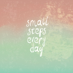 Vintage Background from Pink to Green with Phrase 