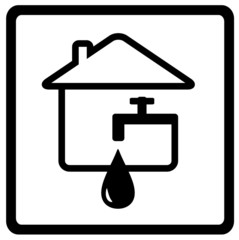 water icon, from the set line style