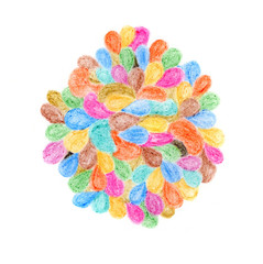 Abstract crayon background. Decoration design element. Hand draw