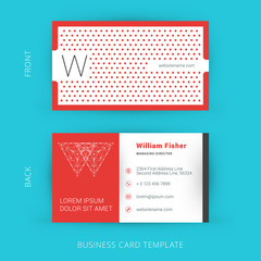 Vector modern creative and clean business card template