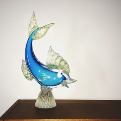 pez decorativo de cristal de murano