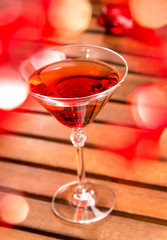 Red feminine cocktail