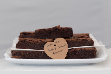 Gluten Free Salted Caramel Brownies