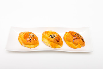 Pogataschen gefüllt