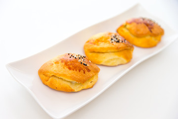 Pogataschen gefüllt