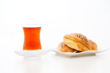 Pogataschen gefüllt