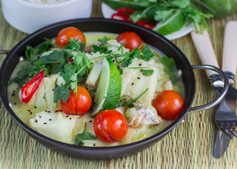 Fish in coconut milk