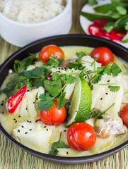 Fish in coconut milk