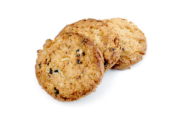 Cookies on a white background.