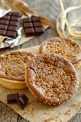 tartelettes chocolat noir et pralins 3