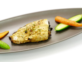 Fried fish with Italian spices.