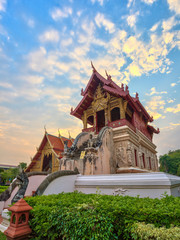 old temple at Chiangmai province of Thailand