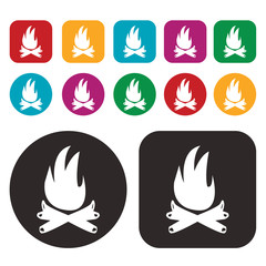 Fire vector icon