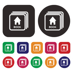 Book icon. Kids book